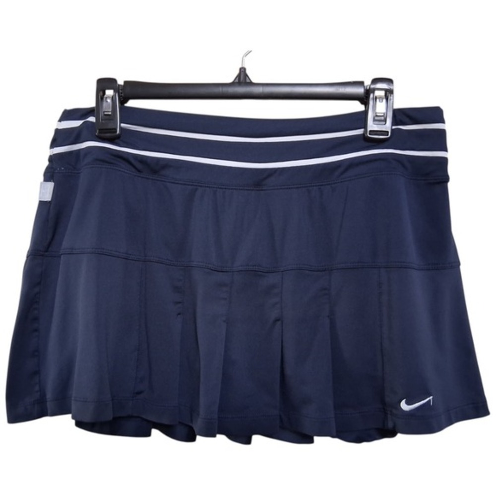 Nike‎ Dri Fit Smash Classic Pleated Tennis Skirt 425938–451 Womens LARGE Blue